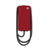 Зарядна станция Telto Charge 22 kW Burgundy